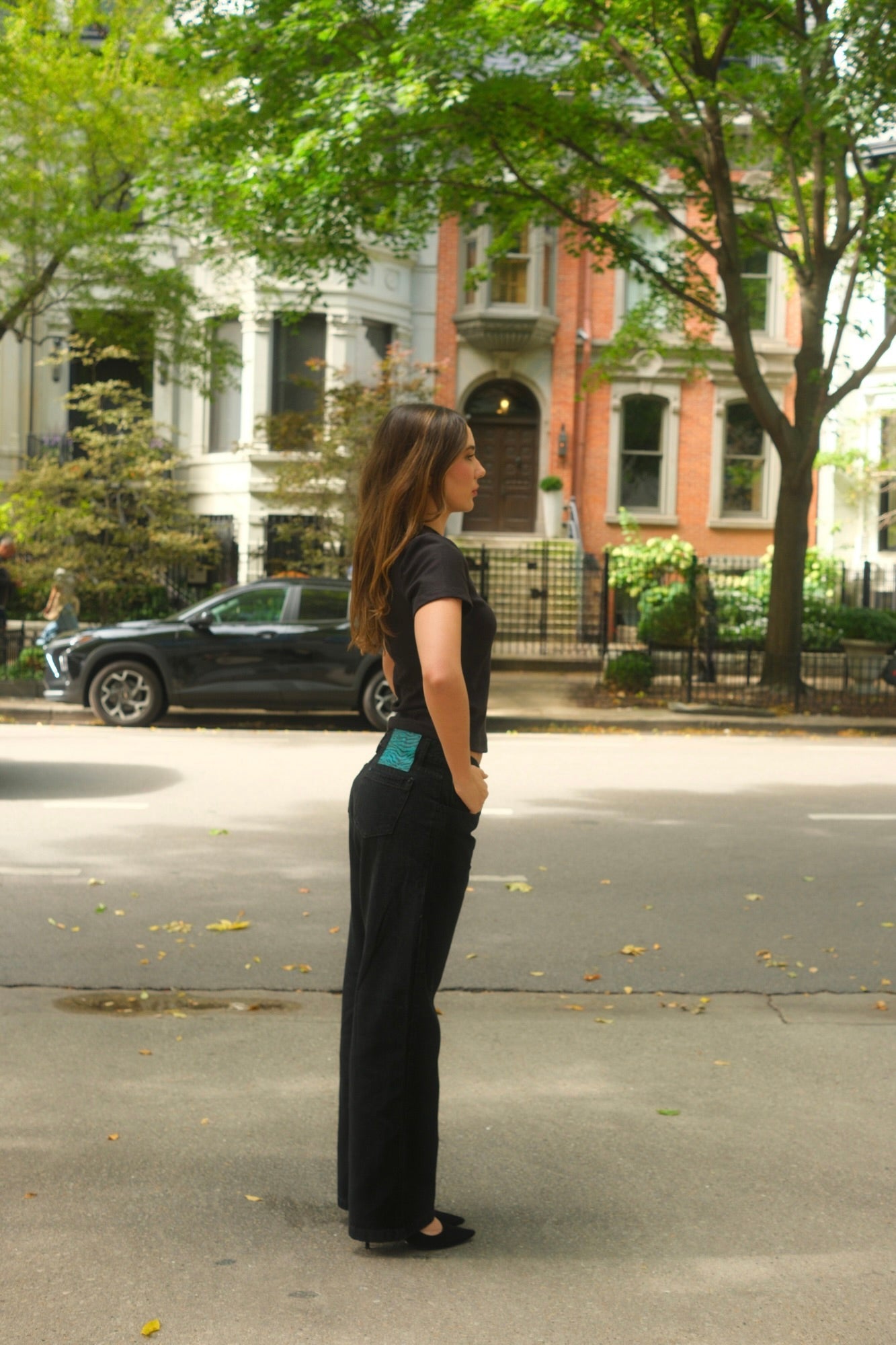 Black Vintage Chunky Jeans