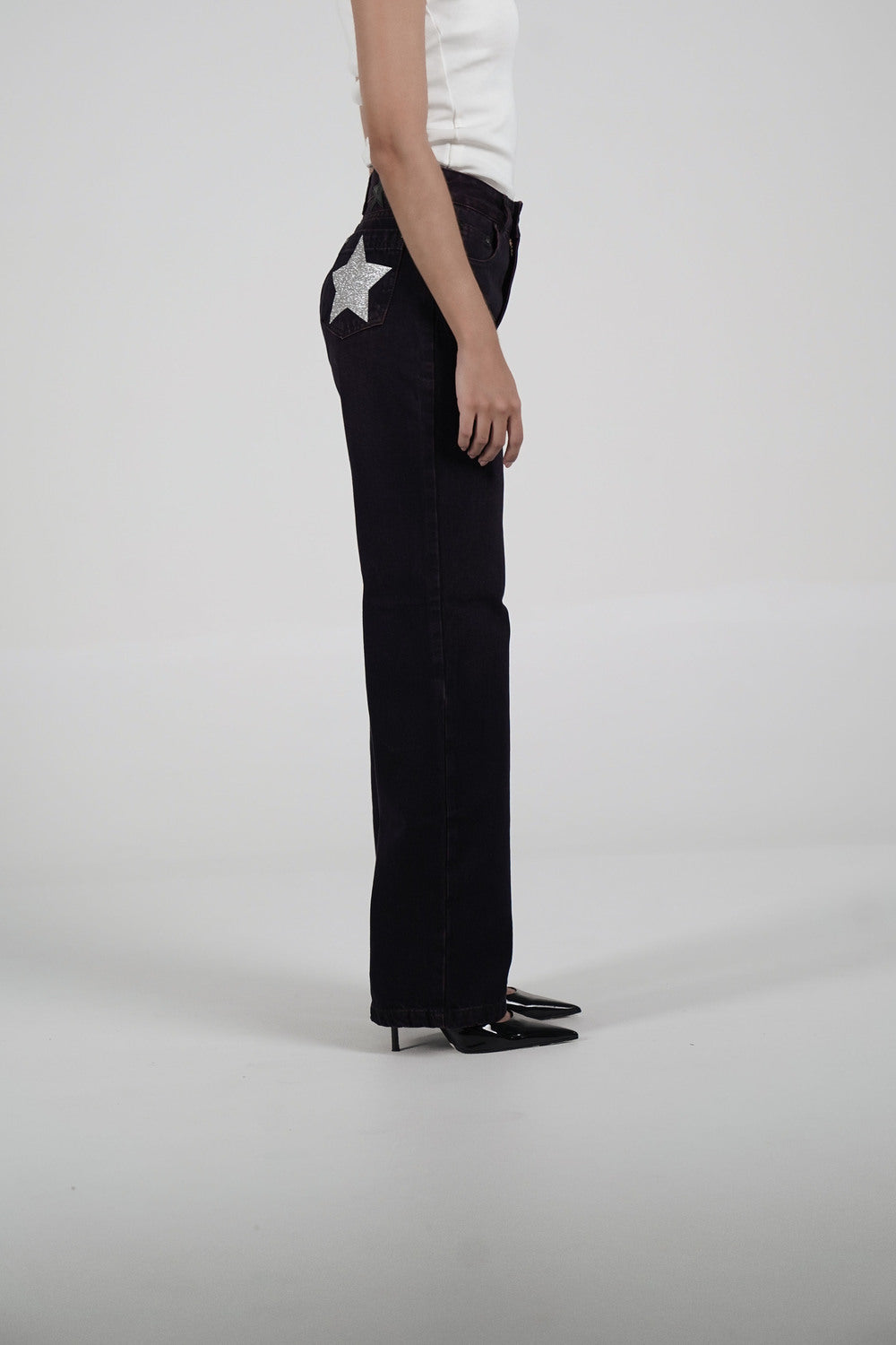 Double Star Burgundy Jeans
