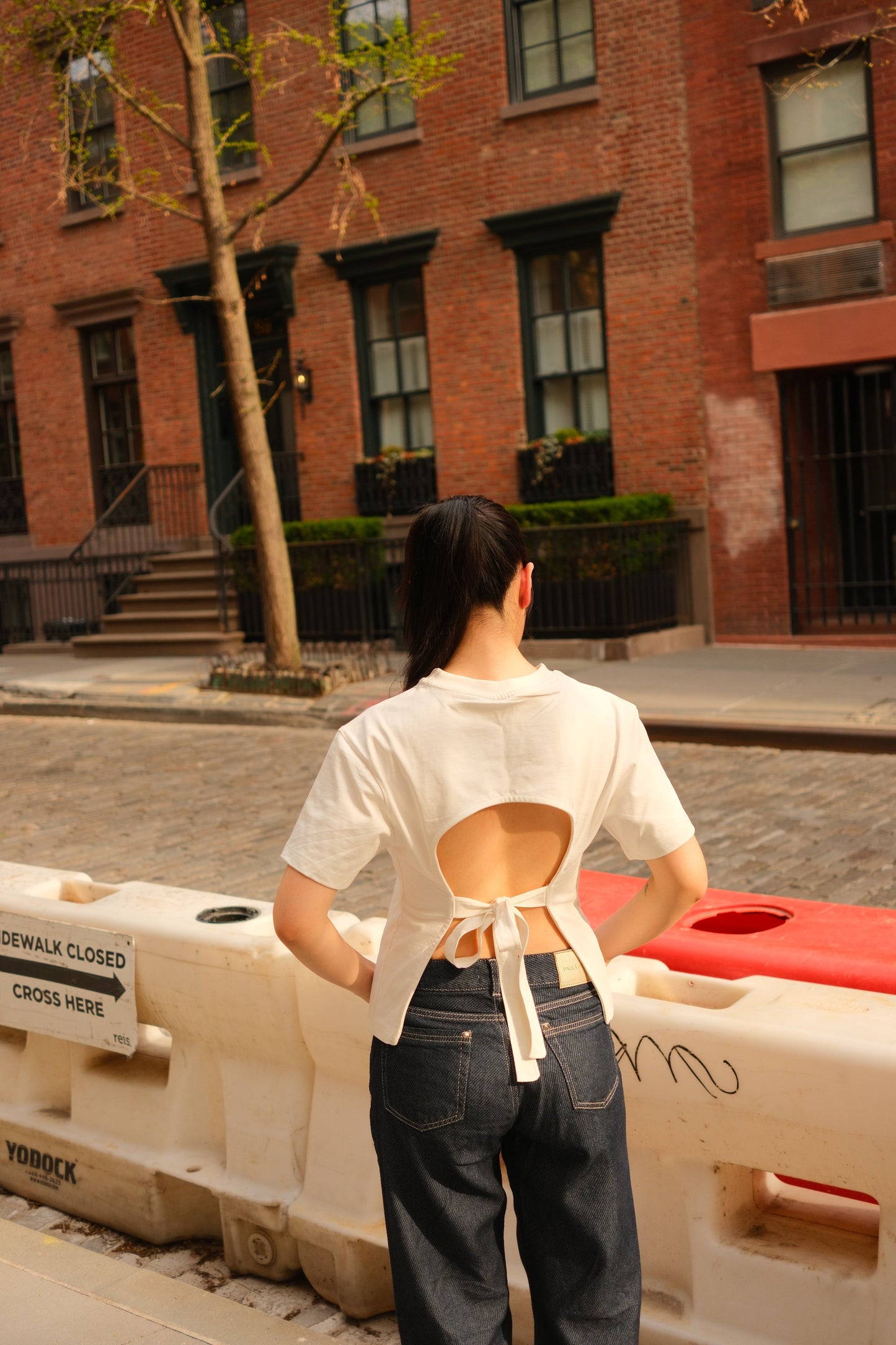 Glimmer Backless Tee