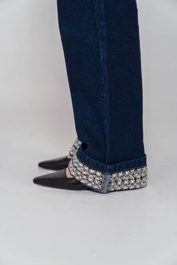 Crystal Embroidered Jeans