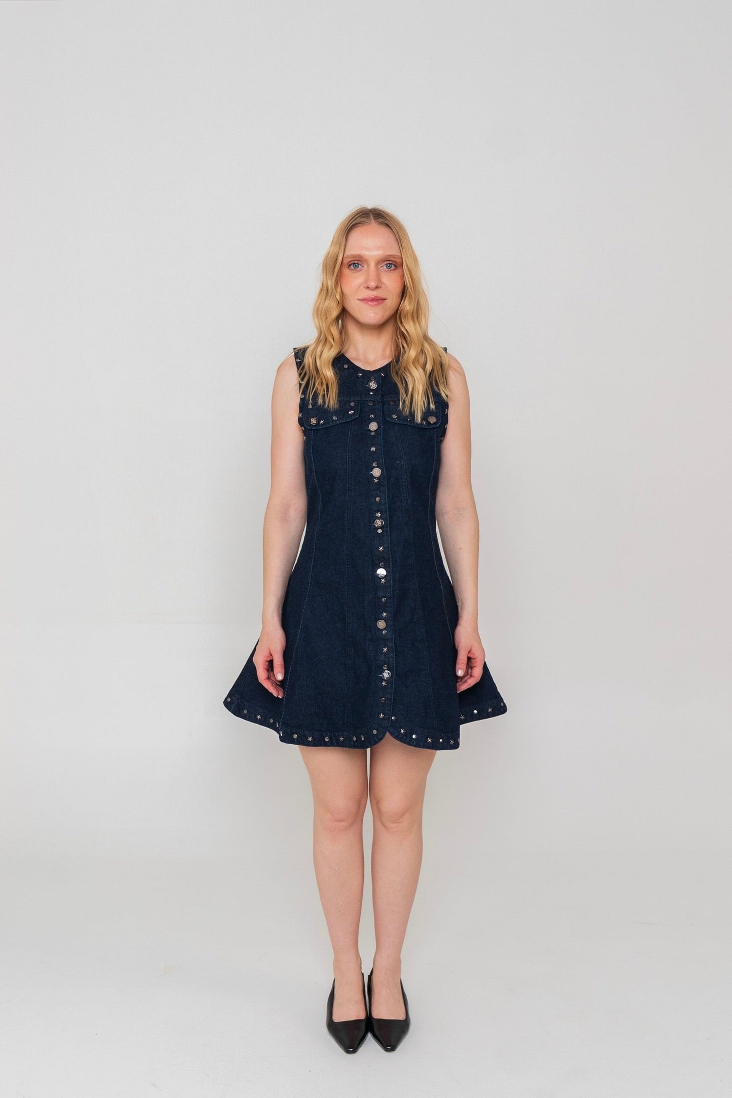 Cosmic Denim Dress