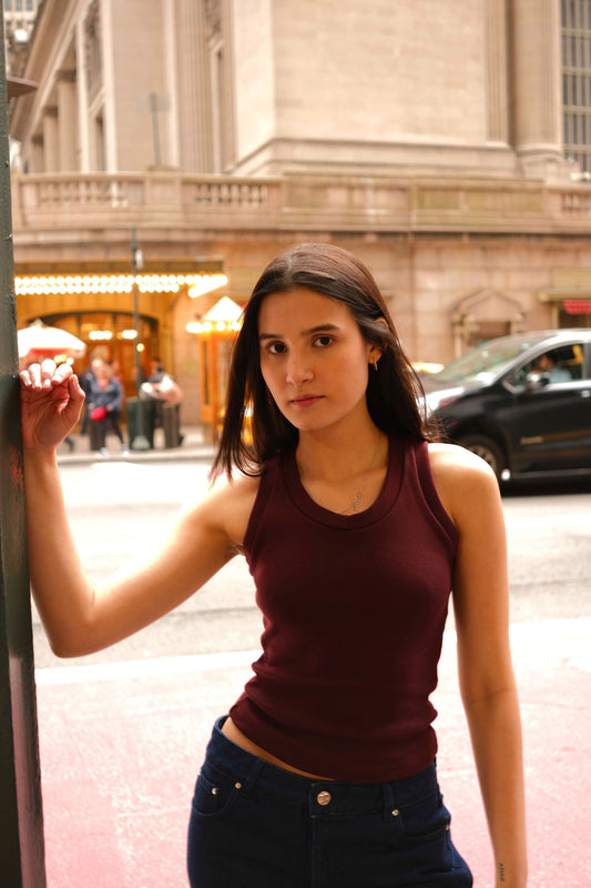 Burgundy Tank Top
