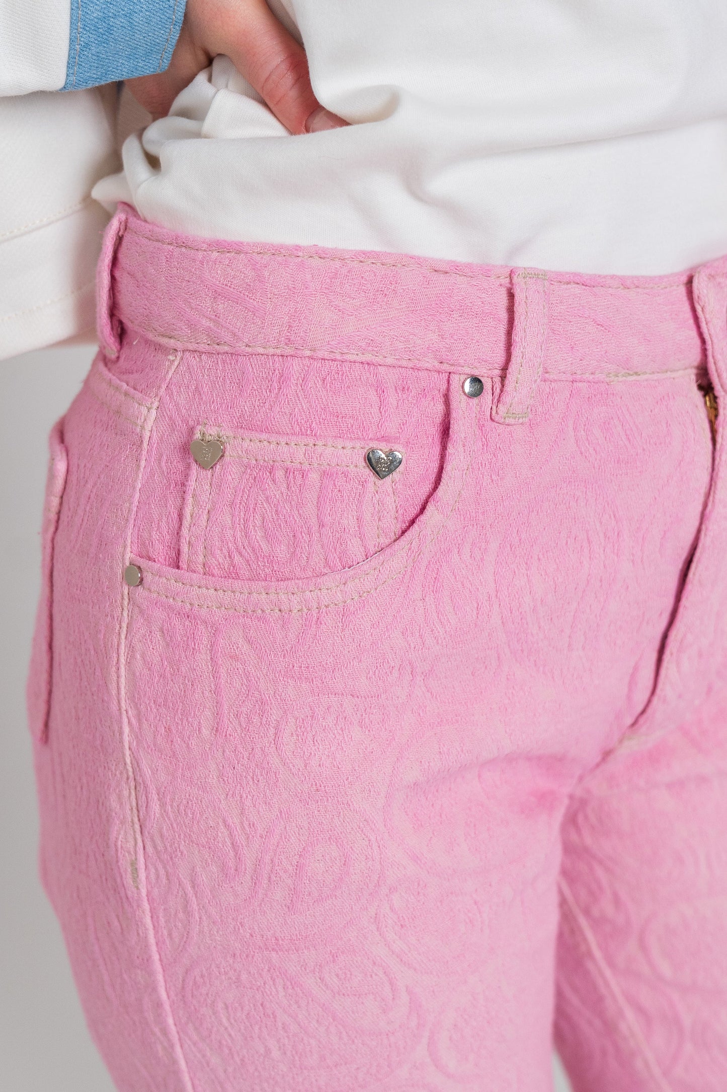 Pink Bandana Jeans