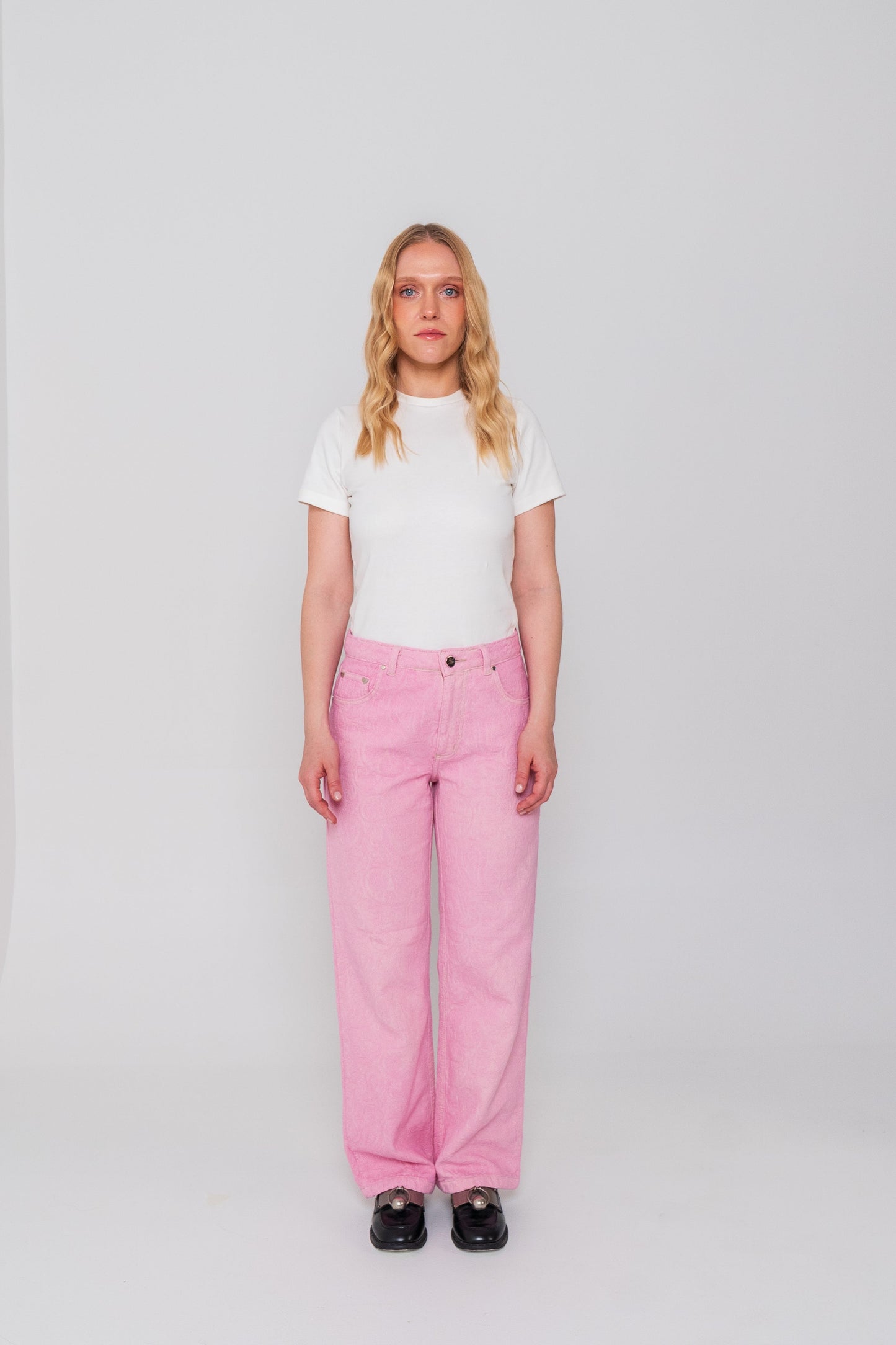 Pink Bandana Jeans