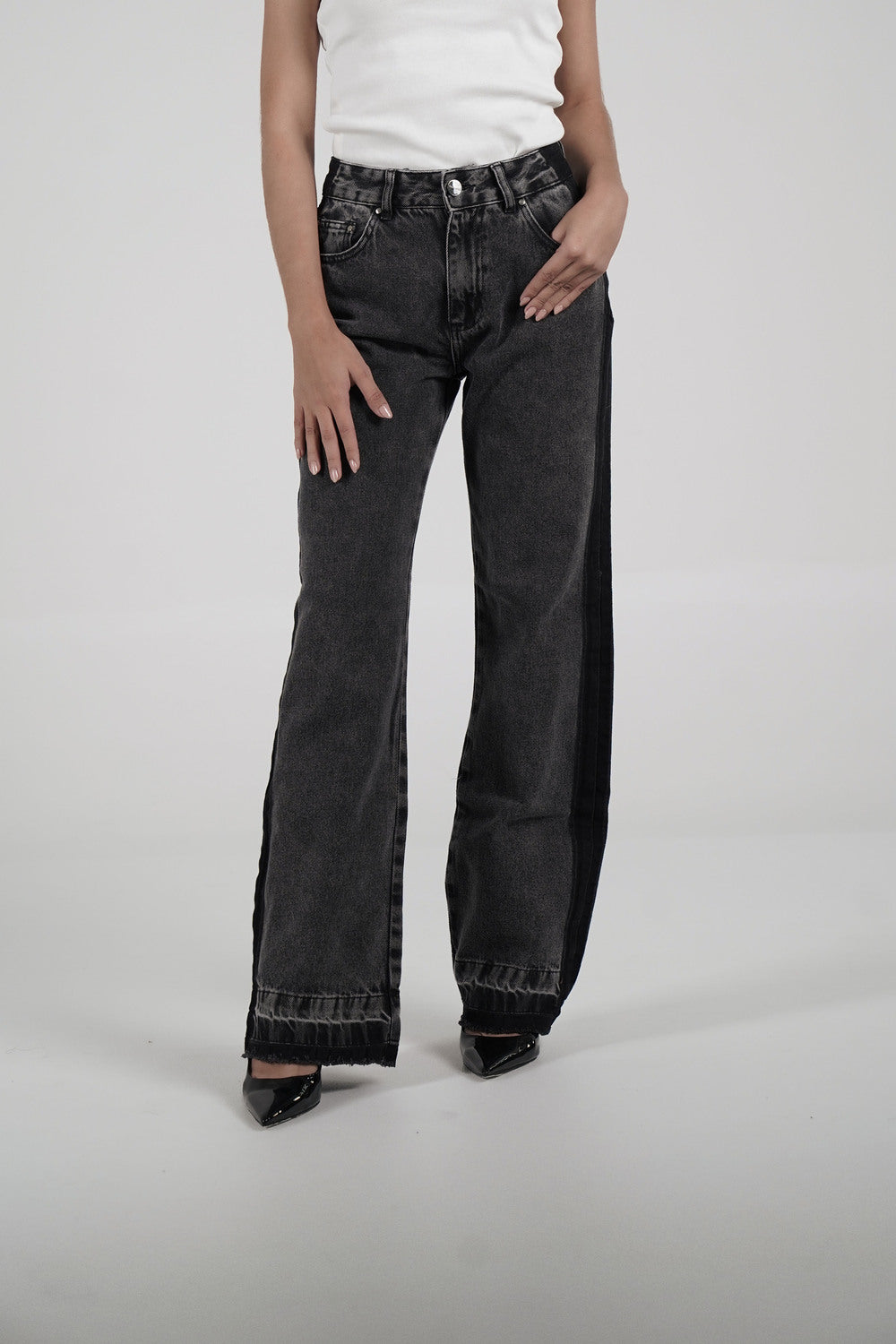 Twisted Gray Jeans
