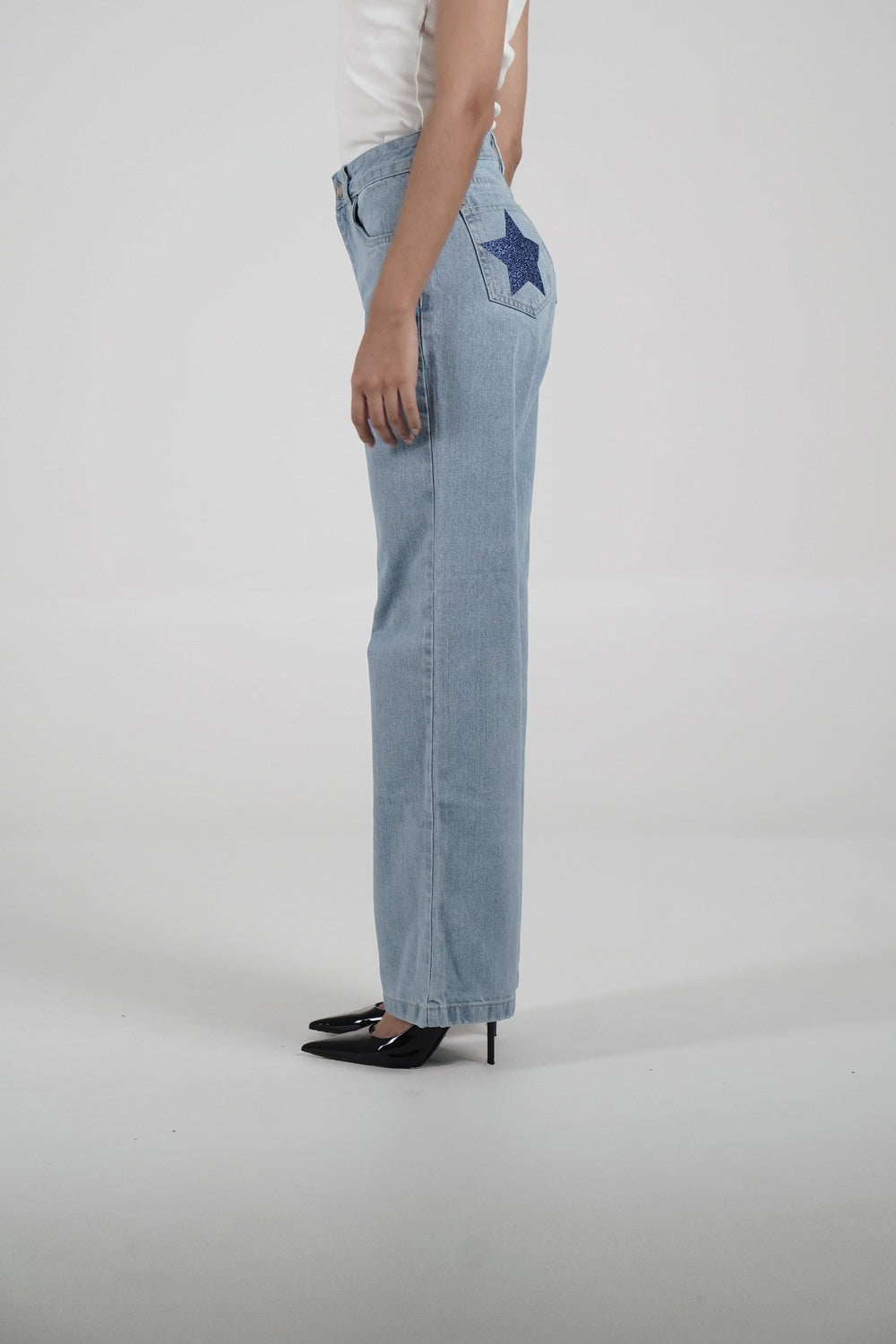 Double Star sky Jeans (blue stars)