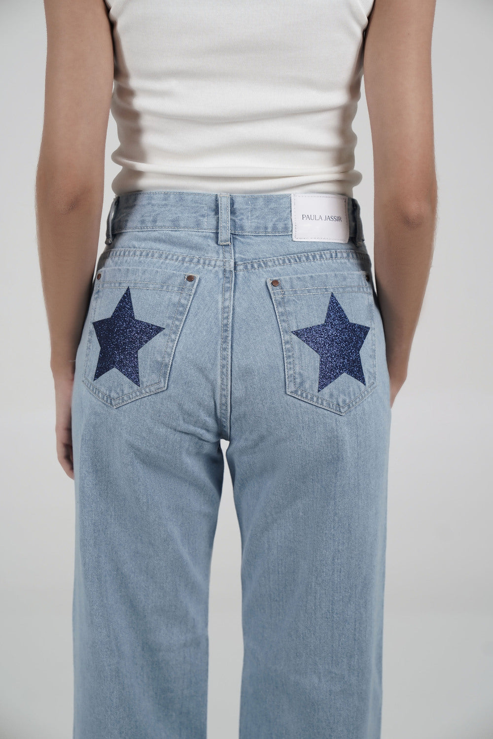Double Star sky Jeans (blue stars)