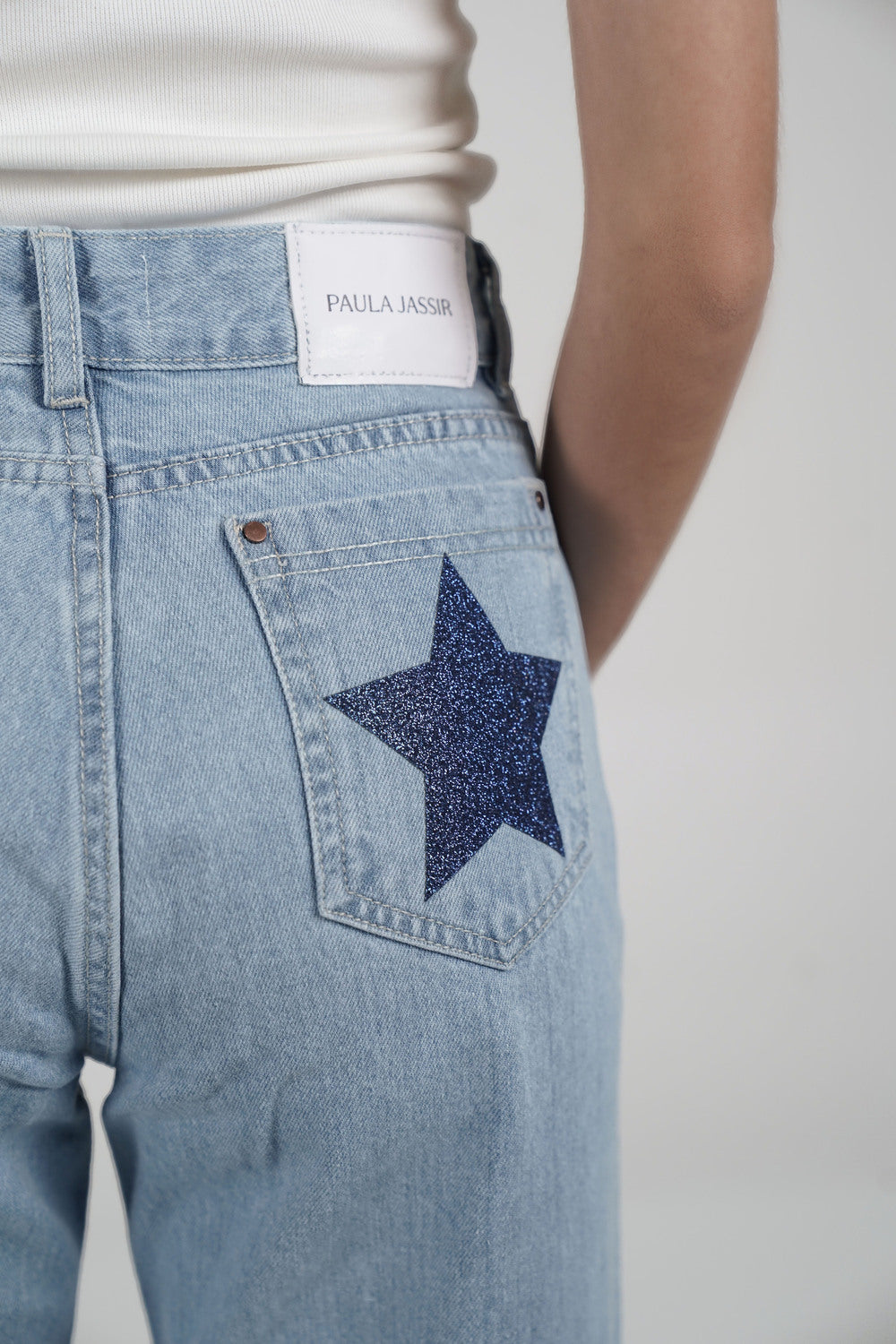 Double Star sky Jeans (blue stars)