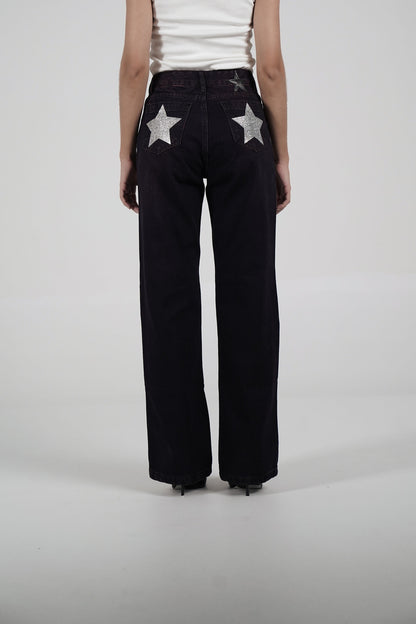 Double Star Burgundy Jeans