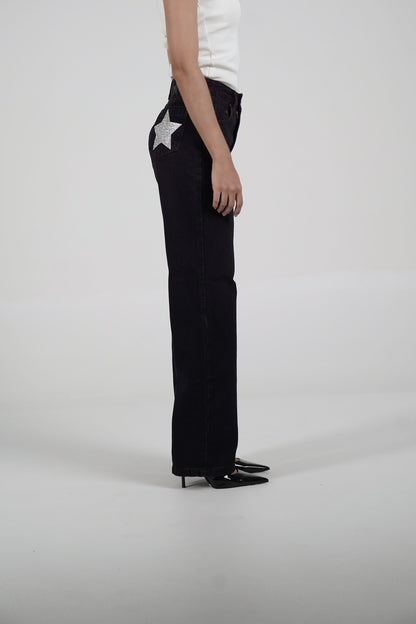 Double Star Burgundy Jeans