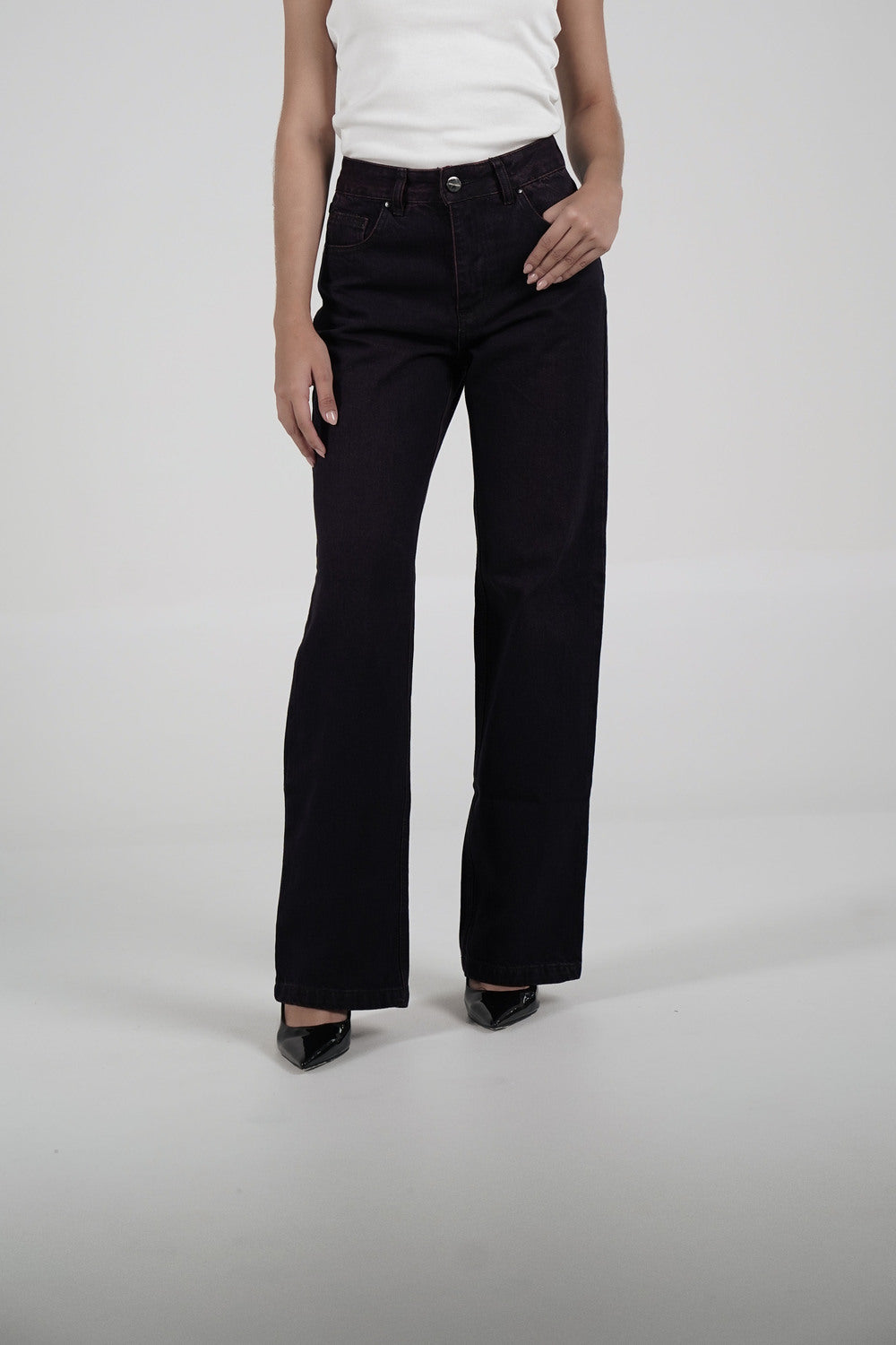 Double Star Burgundy Jeans