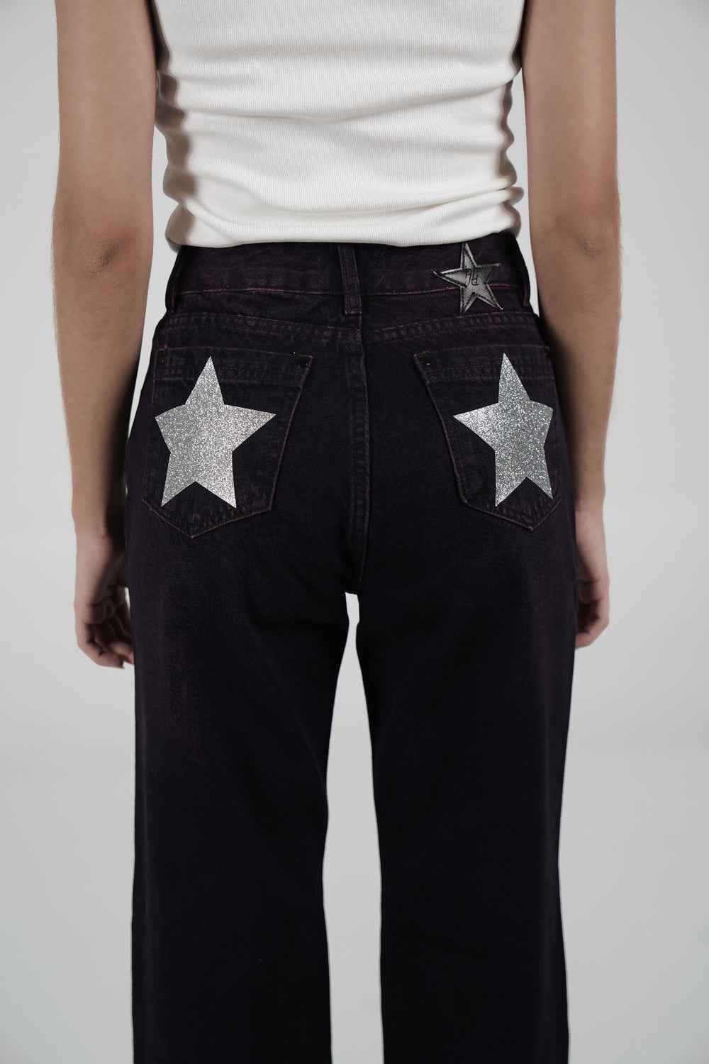 Double Star Burgundy Jeans
