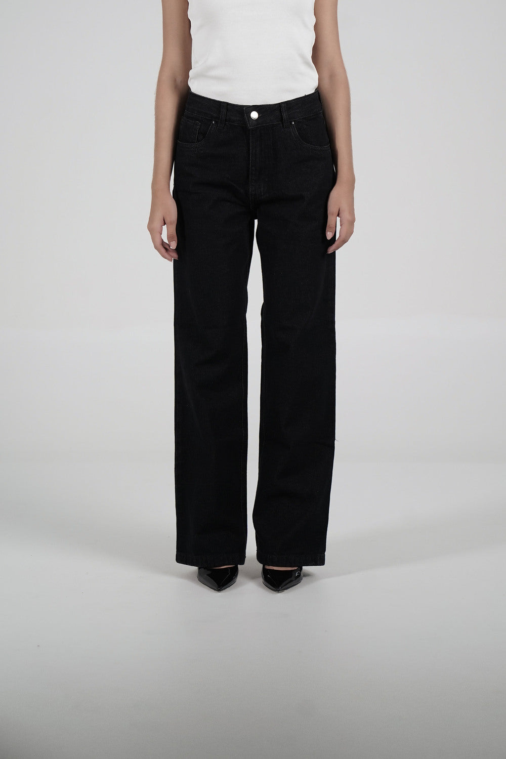 Black Vintage Chunky Jeans