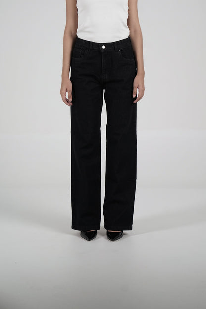 Black Vintage Chunky Jeans