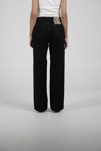 Black Vintage Chunky Jeans
