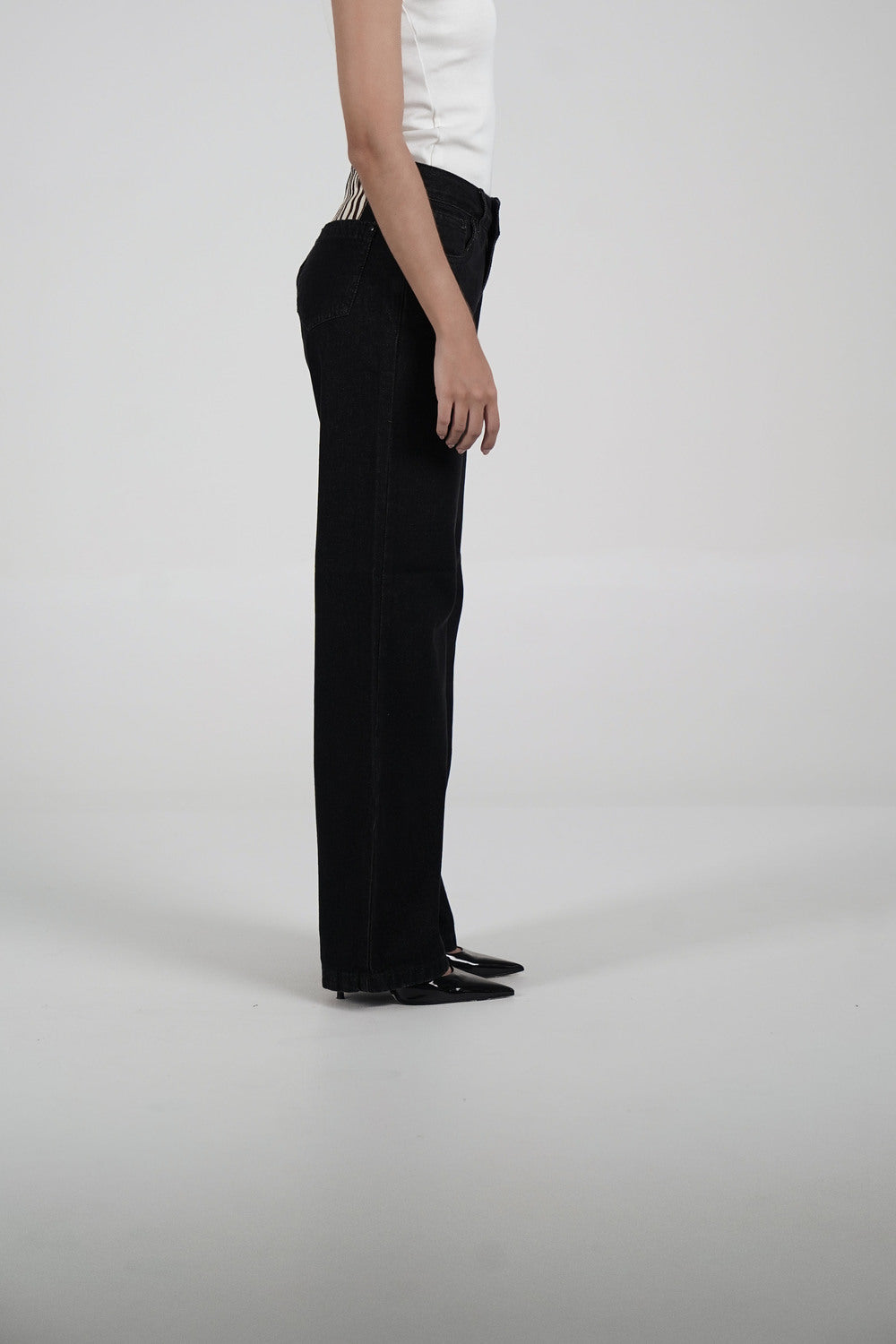 Black Vintage Chunky Jeans