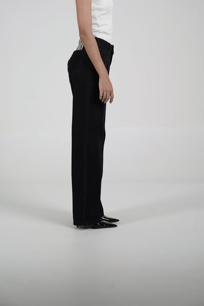 Black Vintage Chunky Jeans