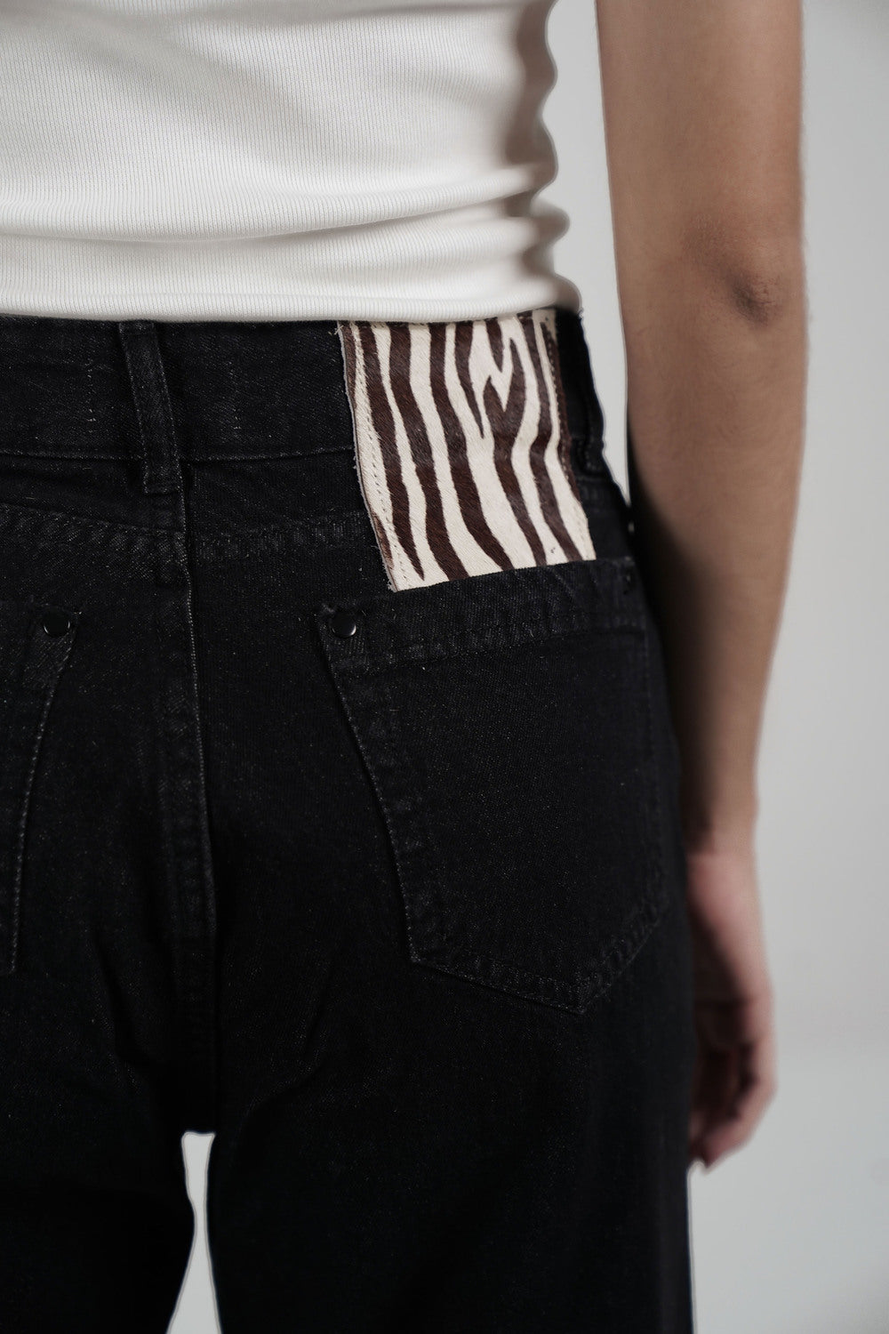 Black Vintage Chunky Jeans