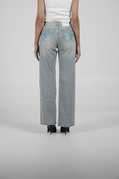 Double Star Washed Jeans