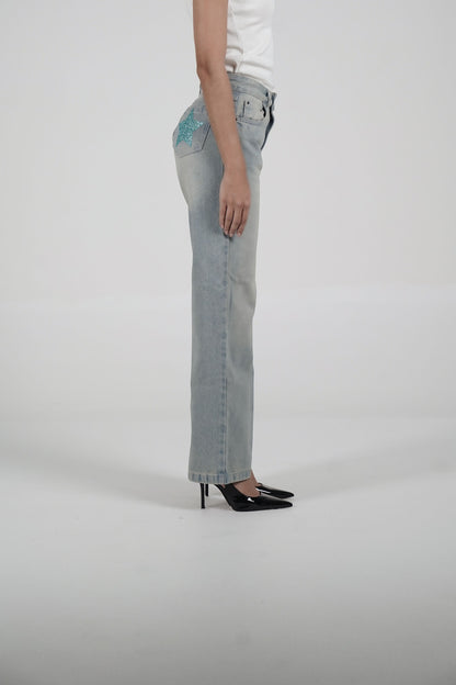 Double Star Washed Jeans