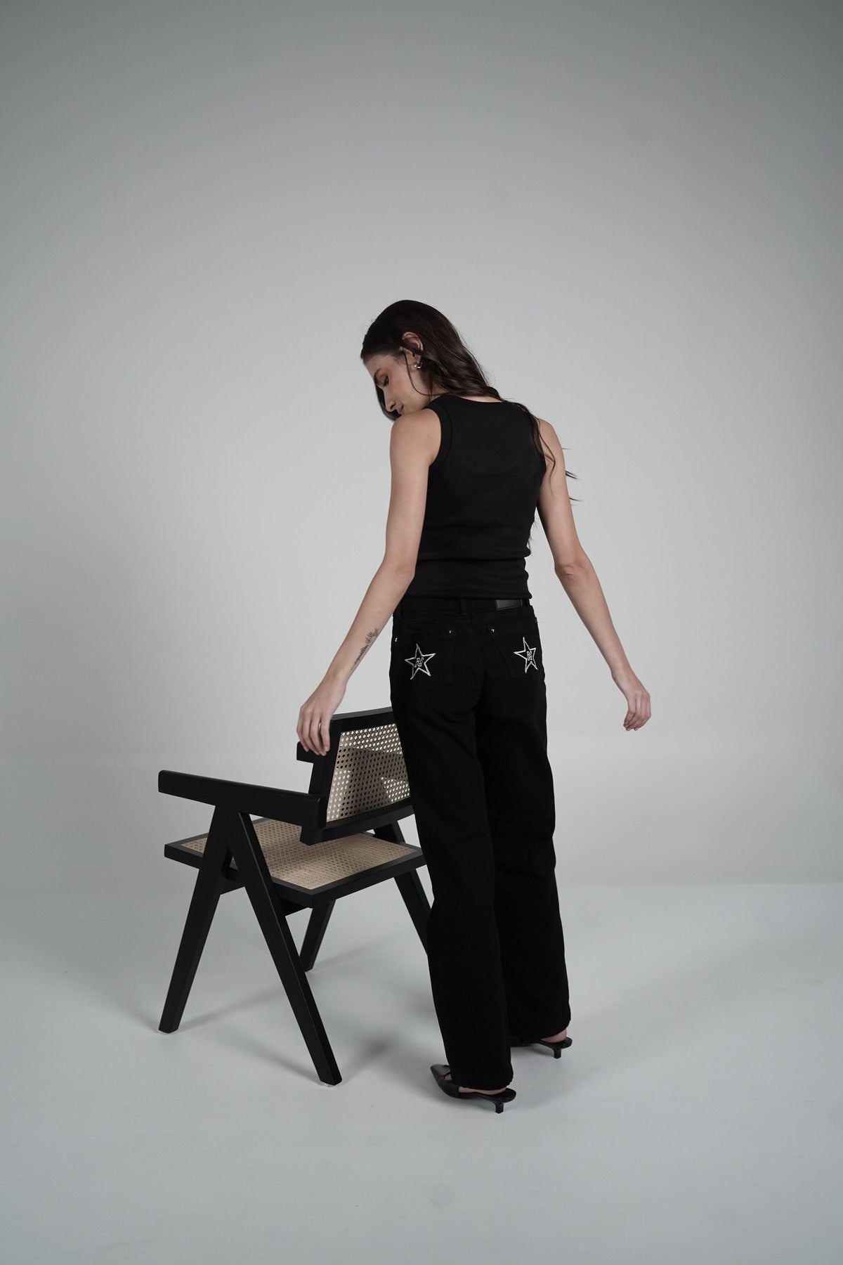 Double Star Black Jeans