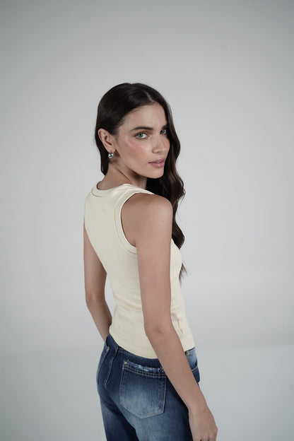 Butter Yellow Tank Top