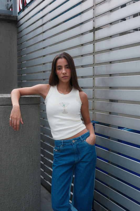 Martini Tank Top (White)