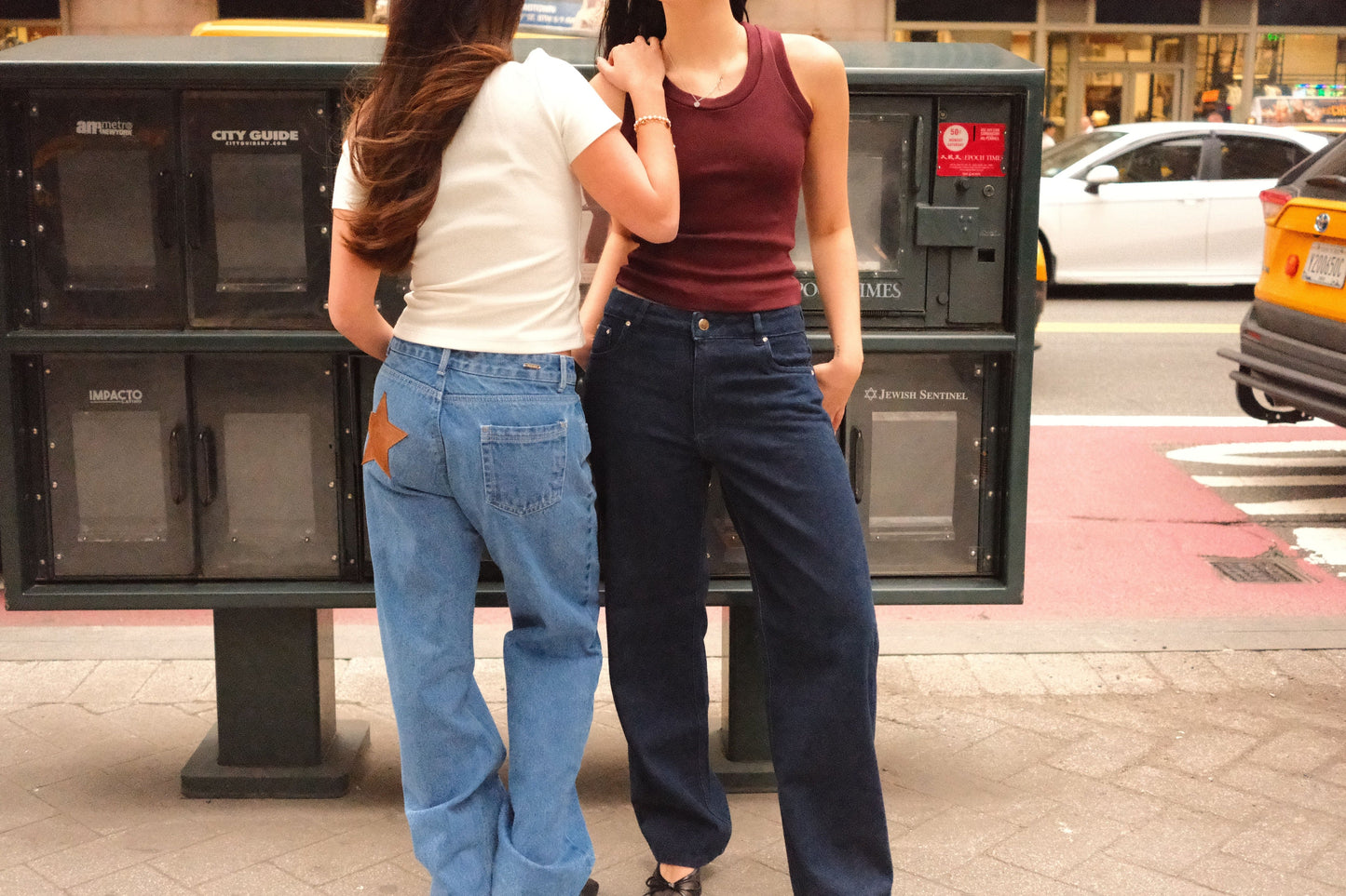 Chunky Leather Star Jeans (PREORDER)