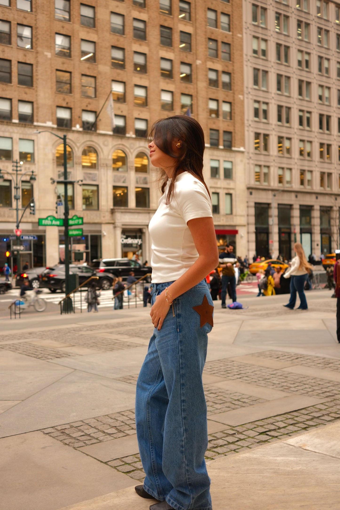 Chunky Leather Star Jeans (PREORDER)