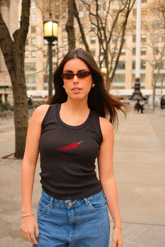 Chilli Tank Top (Black)