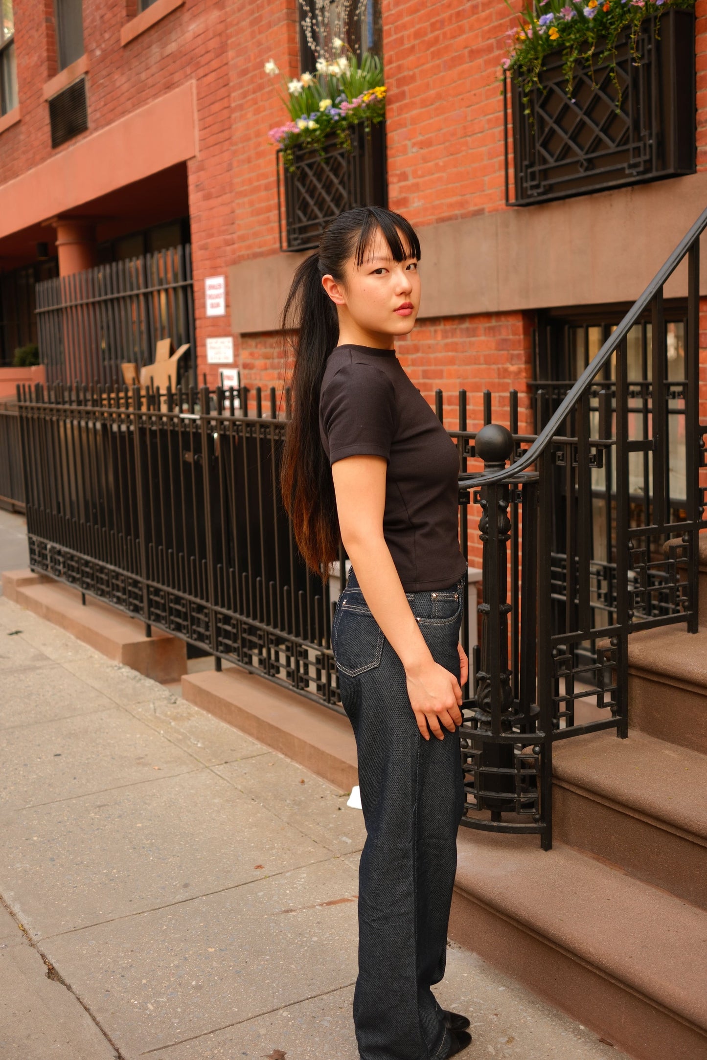 Indigo Stripped Jeans
