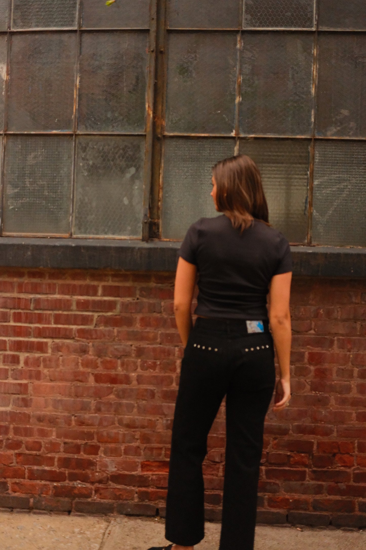 Black Studded Jeans