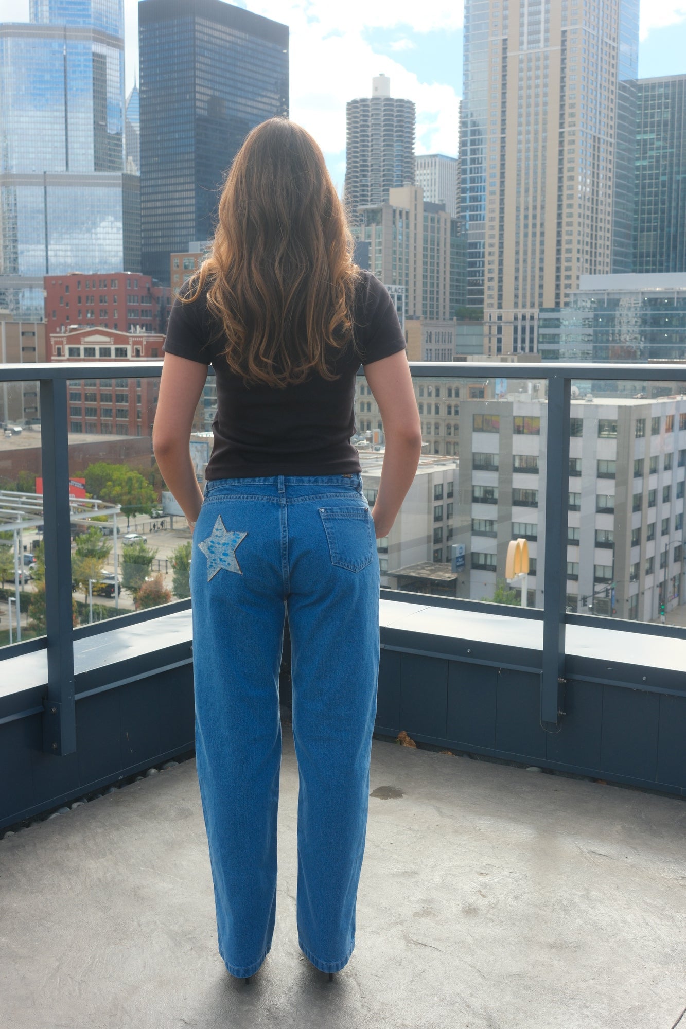 Chunky Blue Star Jeans