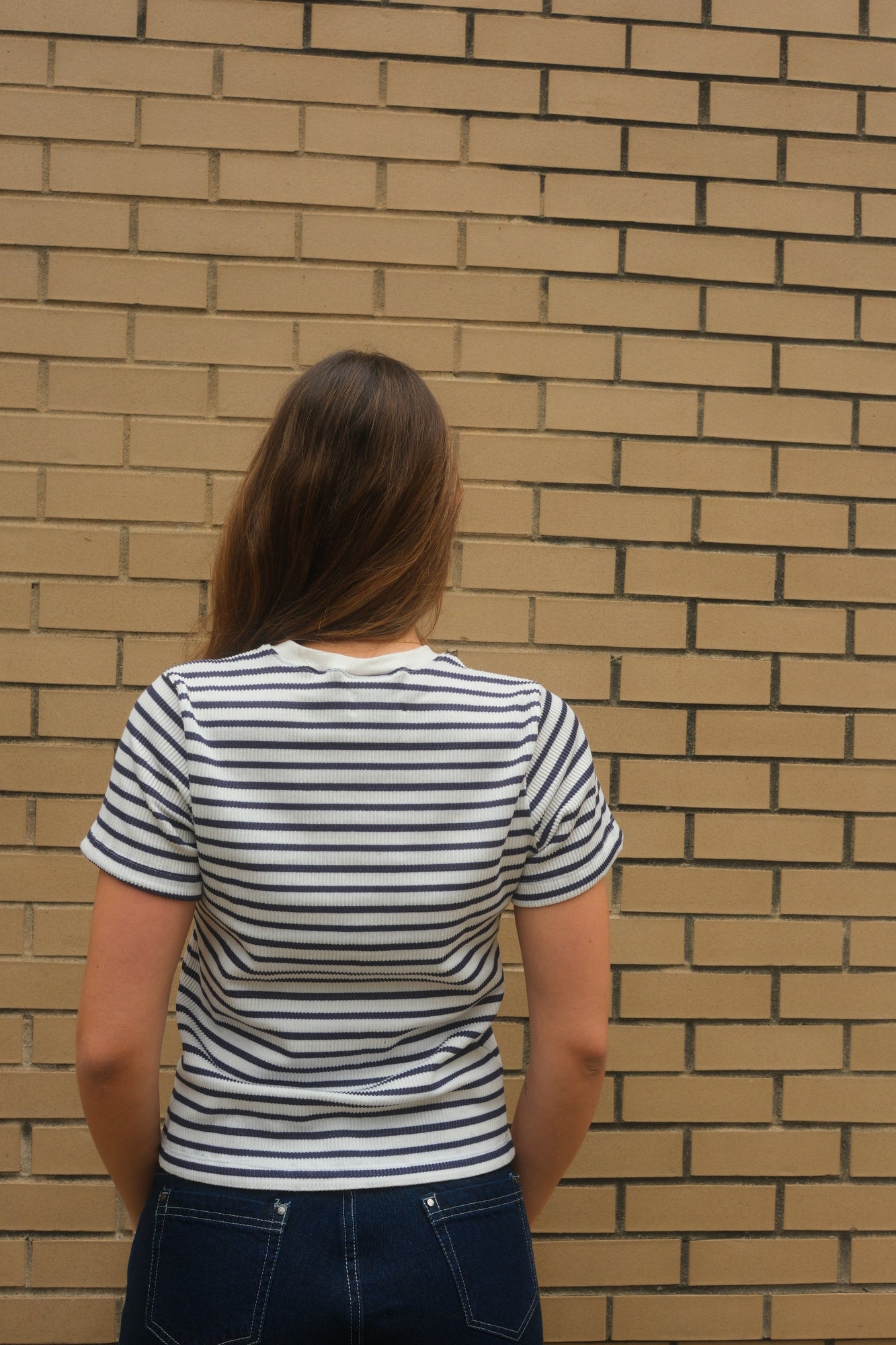 Striped Gem Tee (Blue)