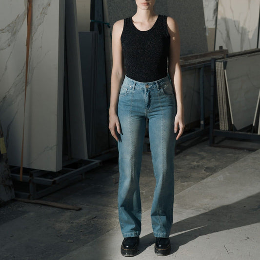 Jean à couture avant
